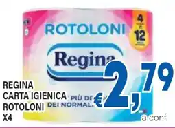 DEM Regina carta igienica rotoloni x4 offerta