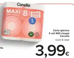 DEM Carta igienica 2 veli 600 strappi Consilia offerta