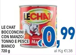 DEM Le chat bocconcini con manzo/ tonno e pesce mar bianco offerta