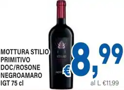 DEM Mottura stilio primitivo doc/rosone negroamaro igt offerta