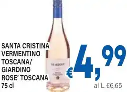 DEM Santa cristina vermentino toscana/ giardino rose' toscana offerta