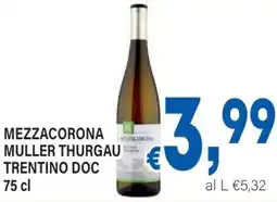 DEM Mezzacorona muller thurgau trentino doc offerta