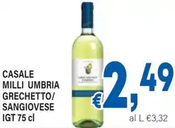 DEM Casale milli umbria grechetto/ sangiovese igt offerta