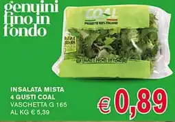 D'Italy Insalata mista 4 gusti coal vaschetta offerta