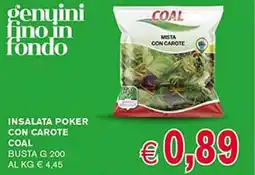 D'Italy Insalata poker con carote COAL offerta