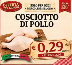 D'Italy Cosciotto di pollo offerta