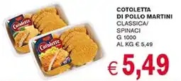 D'Italy Cotoletta di pollo MARTINI offerta