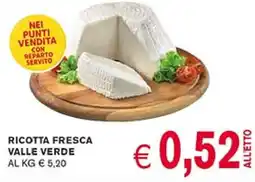 D'Italy Ricotta fresca VALLE VERDE offerta