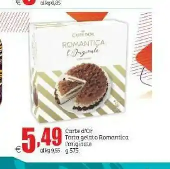 Elite Carte d'or torta gelato romantica offerta