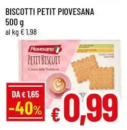 Famila Superstore Biscotti petit Piovesana offerta