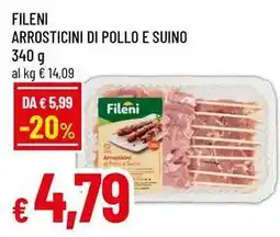 Famila Superstore Fileni arrosticini di pollo e suino offerta