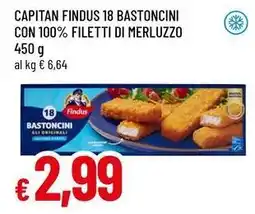 Famila Superstore Capitan findus 18 bastoncini con 100% filetti di merluzzo offerta