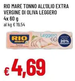 Famila Superstore Rio mare tonno all'olio extra vergine di oliva leggero offerta