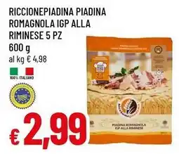 Famila Superstore Riccionepiadina piadina romagnola igp alla riminese offerta