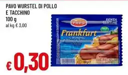 Famila Superstore Pavo wurstel di pollo e tacchino offerta