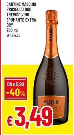 Famila Superstore Cantine maschio prosecco doc treviso vino spumante extra dry offerta
