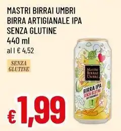 Famila Superstore Mastri birrai umbri birra artigianale ipa senza glutine offerta