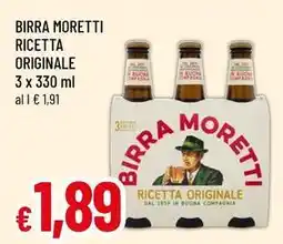 Famila Superstore Birra moretti ricetta originale offerta