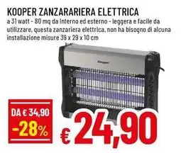 Famila Superstore Kooper zanzarariera elettrica offerta