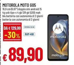 Famila Superstore Motorola moto G05 offerta