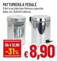 Famila Superstore Pattumiera a pedale offerta