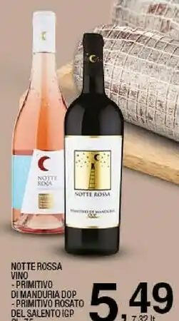 Sigma Notte rossa primitivo di manduria dop offerta