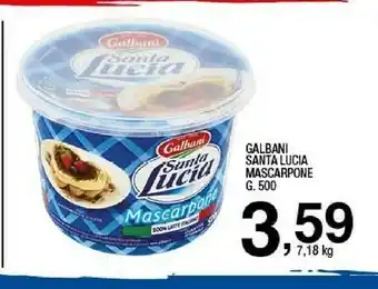 Sigma Mascarpone santa lucia 500 g(ml) offerta