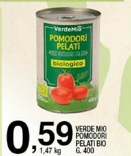 Sigma Verde mio pomodori pelati bio offerta