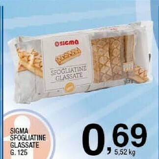 Sigma - sfogliatine glassate 125 g(ml)