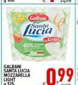 Iper Triscount Mozzarella offerta