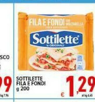 Iper Triscount Sottilette offerta