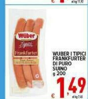 Iper Triscount Wurstel offerta