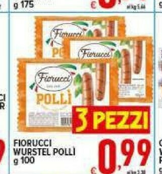 Iper Triscount Wurstel di pollo offerta