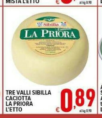 Iper Triscount Caciotta offerta