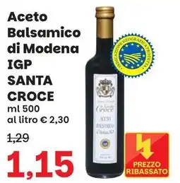 Prix Quality Aceto Balsamico di Modena IGP Santa Croce offerta