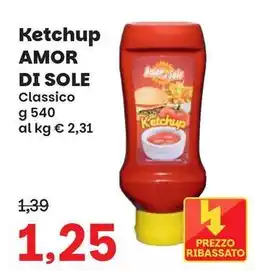 Prix Quality Ketchup Amor di Sole offerta