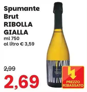 Prix Quality Spumante Brut Ribolla Gialla offerta