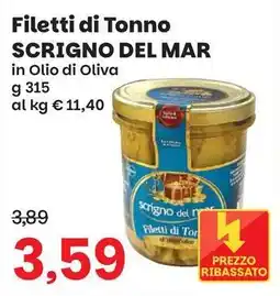 Prix Quality Filetti di tonno Scrigno del Mar offerta