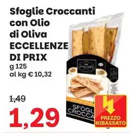 Prix Quality Sfoglie Croccanti con Olio di Oliva Eccellenze di Prix offerta