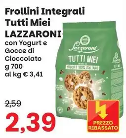 Prix Quality Frollini Integrali Tutti Miei LAZZARONI offerta