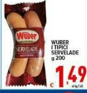 Iper Triscount Wurstel offerta