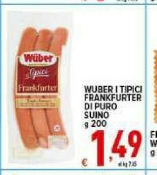Iper Triscount Wurstel offerta