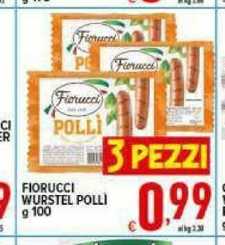 Iper Triscount Wurstel di pollo offerta