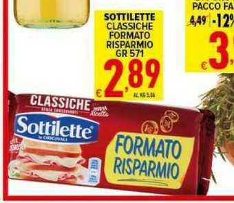 Iper Triscount Sottilette offerta