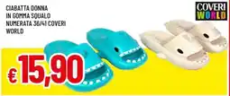 A&O Ciabatta donna in gomma squalo numerata 36/41 coveri offerta