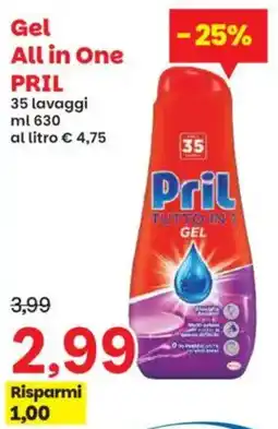Prix Quality Gel All in One PRIL offerta
