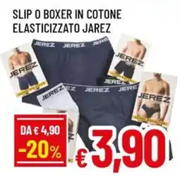 A&O Slip o boxer in cotone elasticizzato jarez offerta