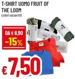 A&O T-shirt uomo FRUIT OF THE LOOM offerta