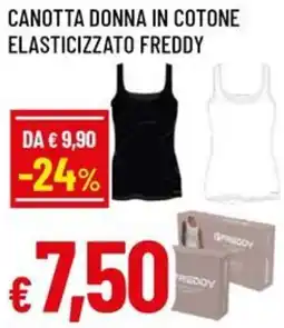 A&O Canotta donna in cotone elasticizzato FREDDY offerta