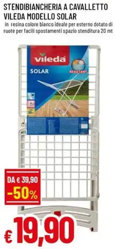A&O Stendibiancheria a cavalletto vileda modello solar offerta